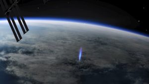 ‘Blue Jet’ lightning has been spotted ascending from the International Space Station